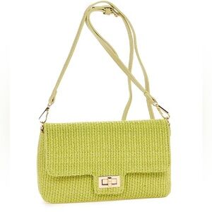 Green Woven Brand New Crossbody
